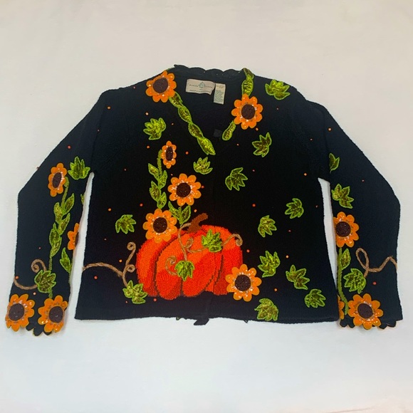 Vintage Design Options by Philip & Jane Gordon Cardigan Appliqué and Embroidery - Picture 4 of 12